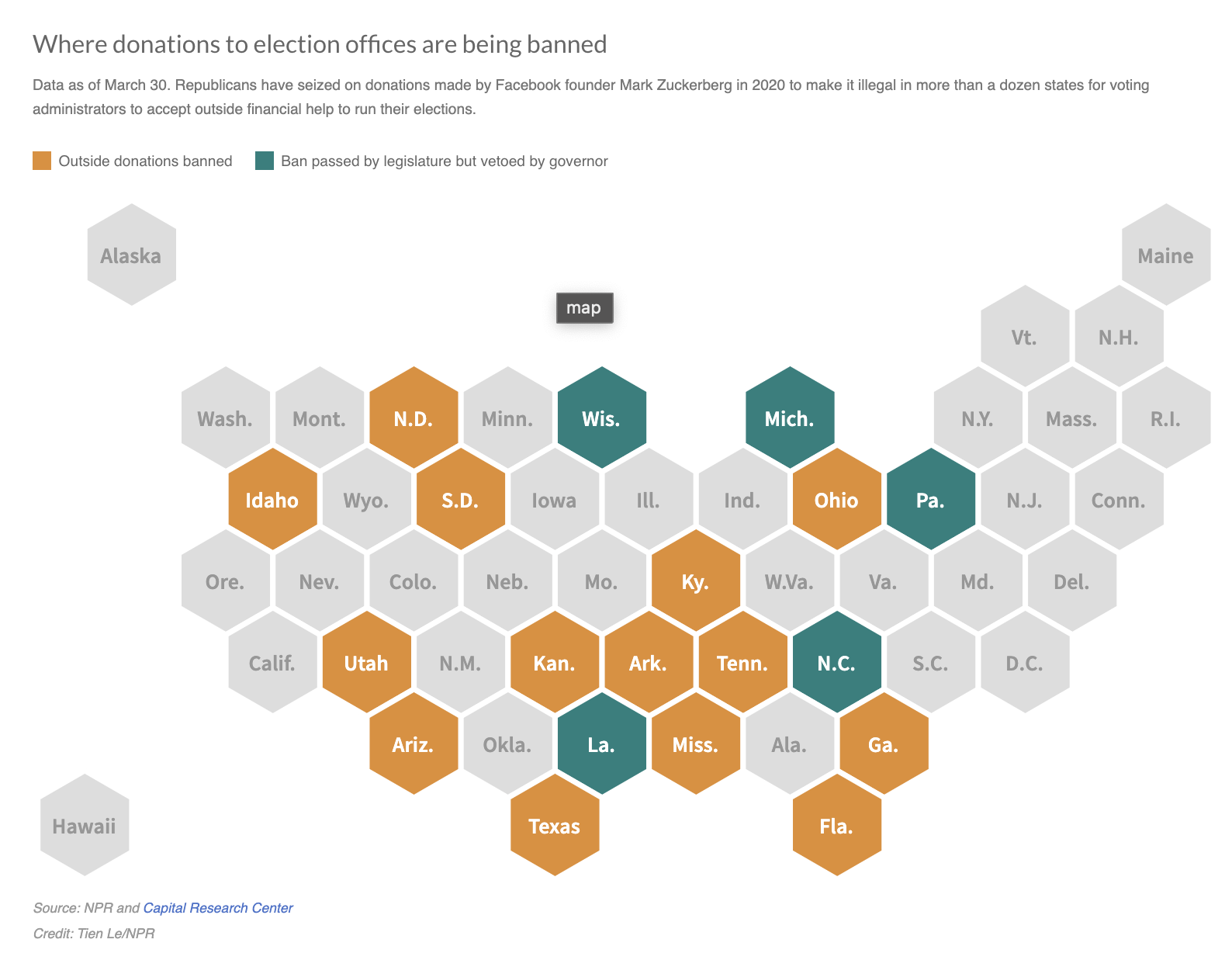 Private funding saved the 2020 election. Now, some GOP-led states are banning it