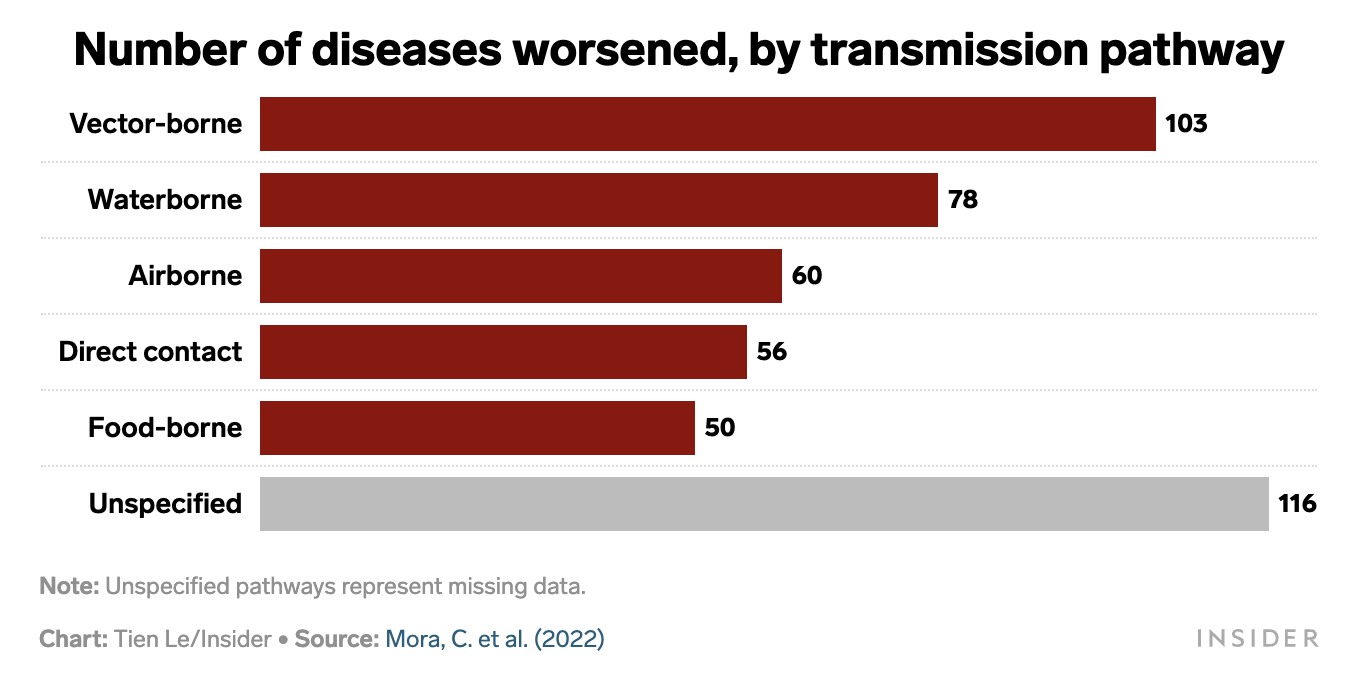 Candida auris is just one infection fueled by rising temperatures. See how extreme climate helps spread disease, in 3 simple charts.